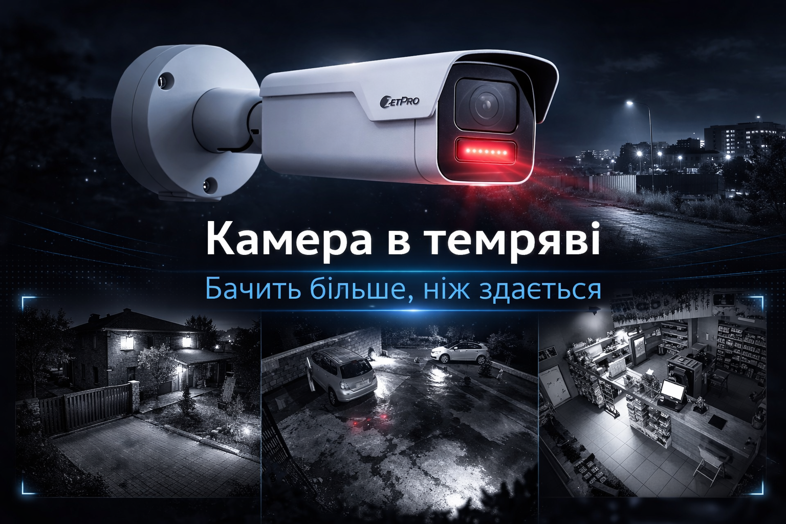 як камера фіксує зображення в темряві