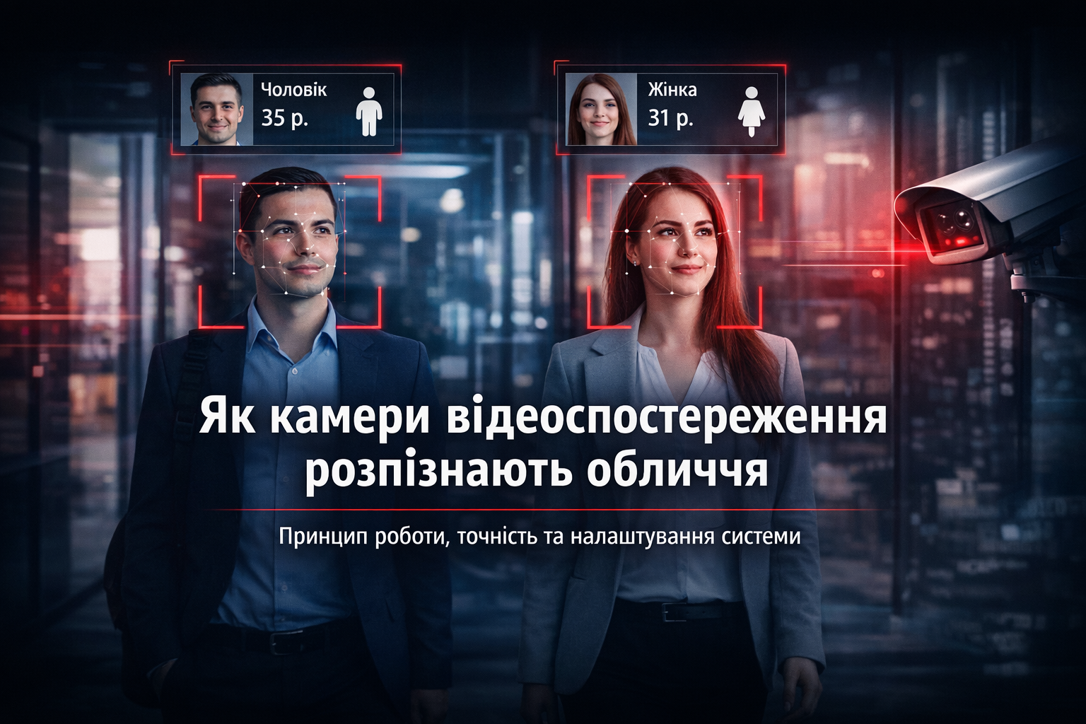 Розпізнавання облич у системі відеоспостереження — приклад роботи технології