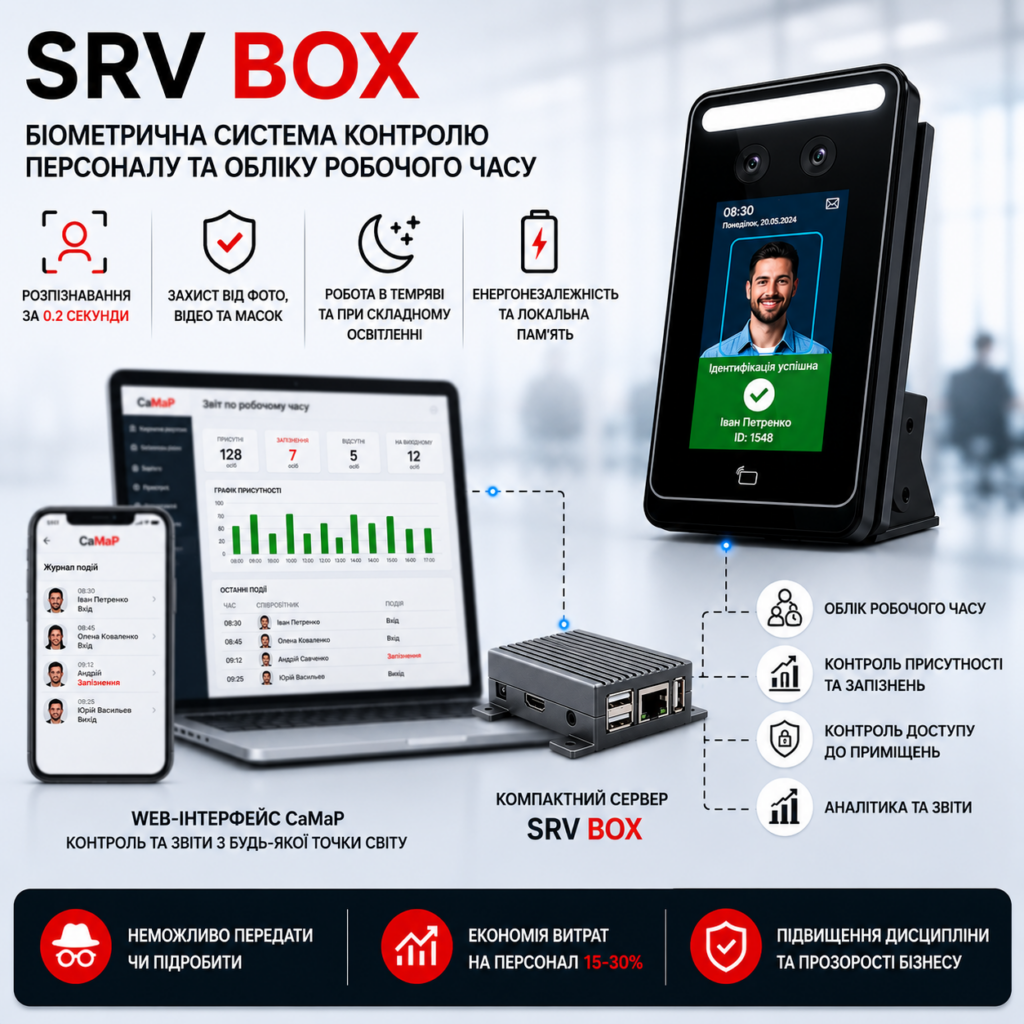 Веб-інтерфейс системи обліку робочого часу та контролю персоналу SRV Box